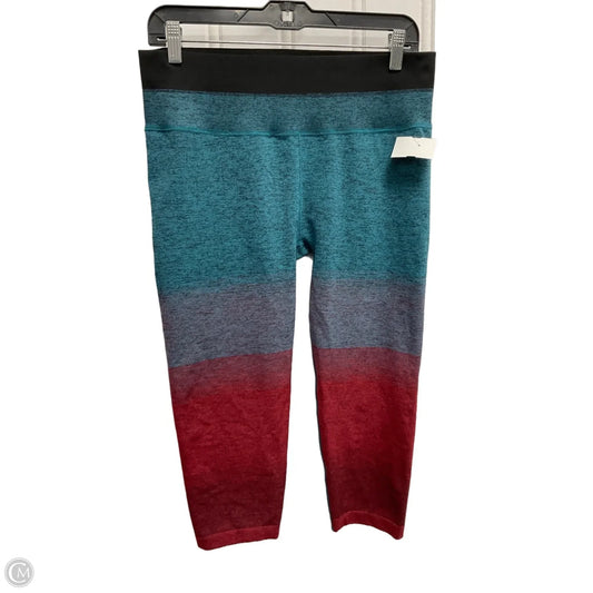 Athletic Leggings Capris By Athleta In Blue & Red, Size: Xl