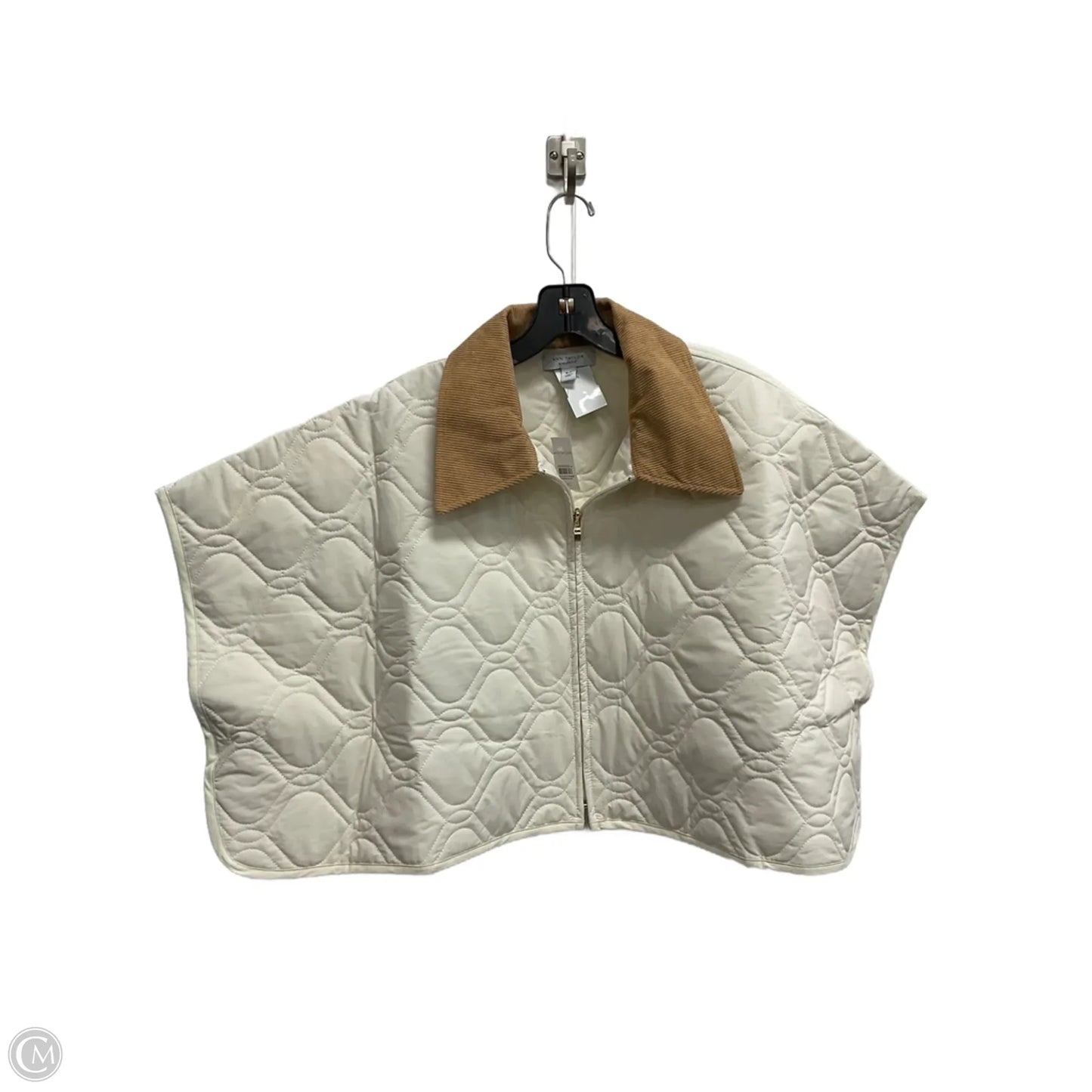 Poncho By Ann Taylor In Cream, Size: M