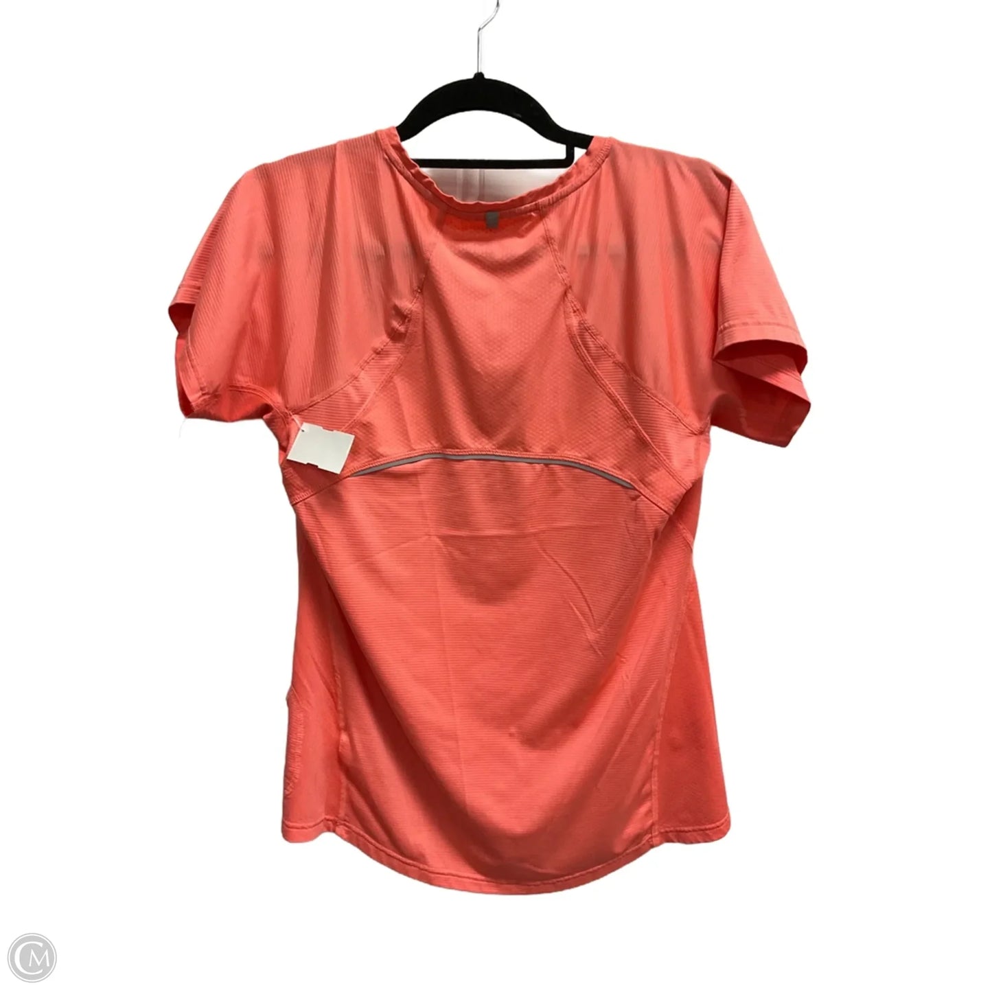 Athletic Top Short Sleeve By Kirkland In Coral, Size: L
