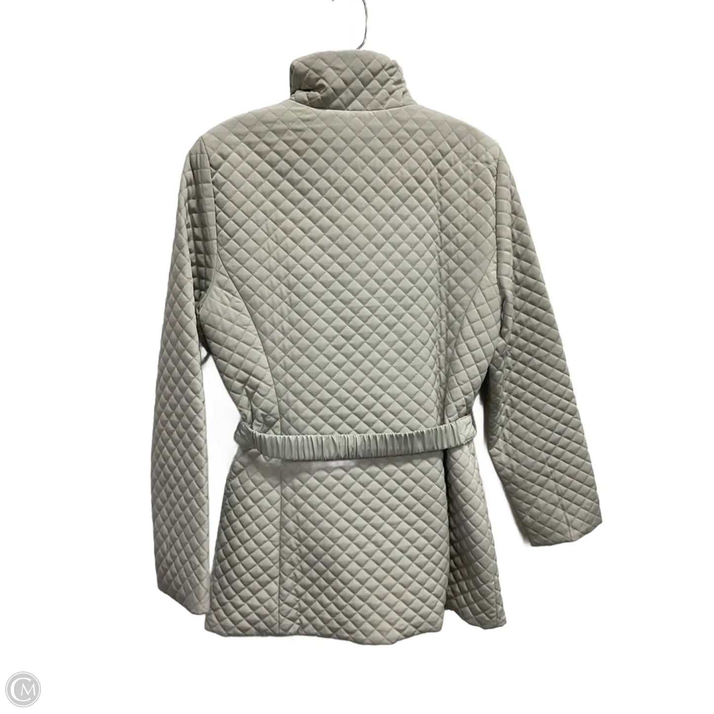 Jacket Puffer & Quilted By Calvin Klein In Grey, Size: S