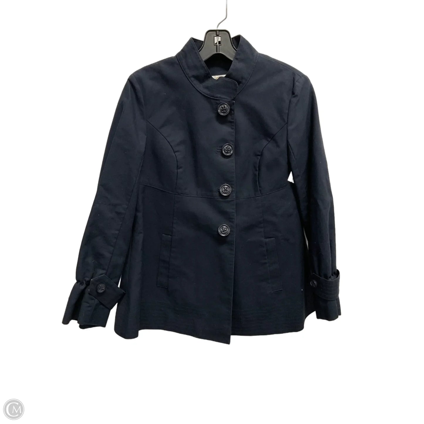 Coat Peacoat By Talbots In Navy, Size: 6