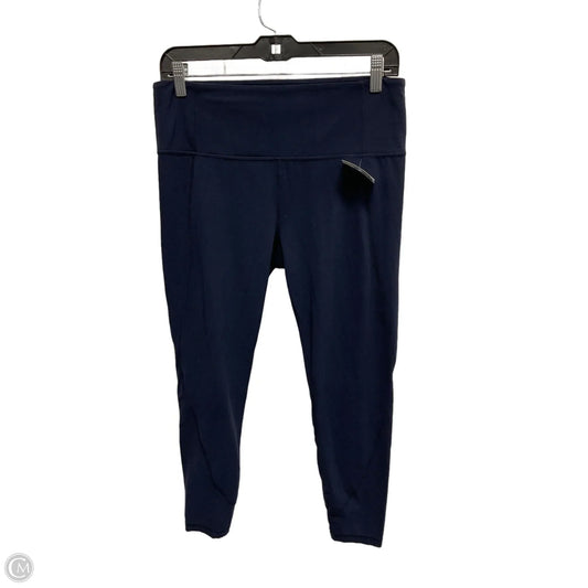 Athletic Leggings By Athleta In Navy, Size: L