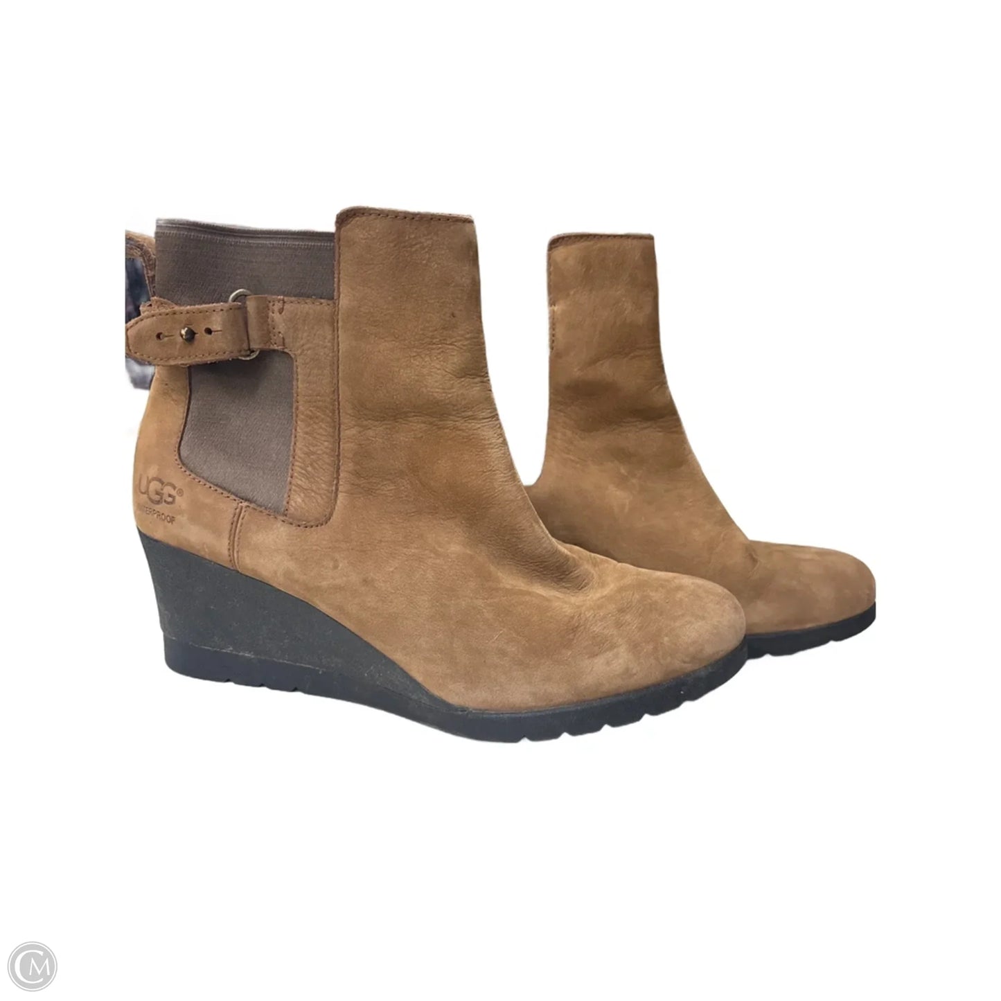 Boots Designer By Ugg In Brown, Size: 9.5