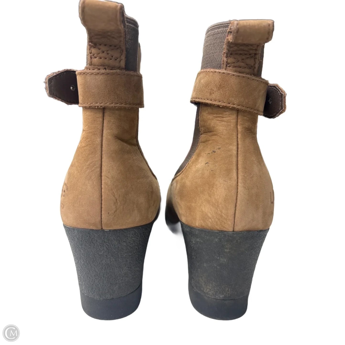Boots Designer By Ugg In Brown, Size: 9.5