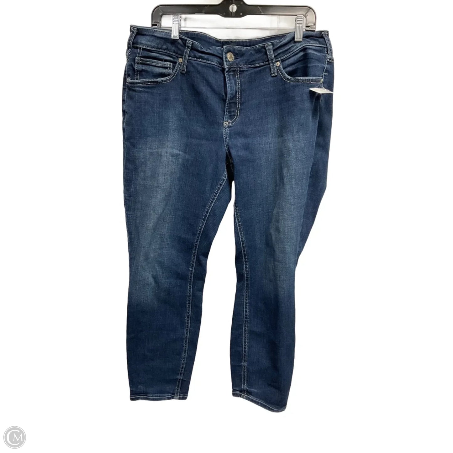 Jeans Skinny By Silver In Blue, Size: 14