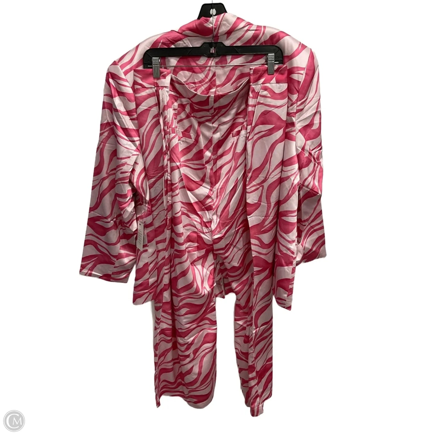 Pants Suit 2pc By Eloquii In Pink, Size: 26