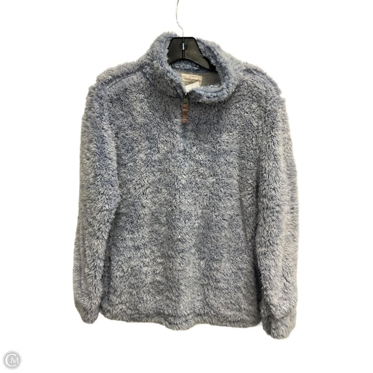 Jacket Faux Fur & Sherpa By Weatherproof In Blue, Size: M