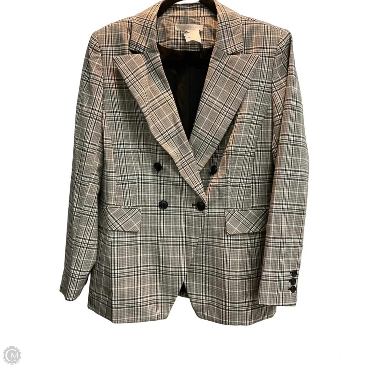 Blazer By Preston And New York In Plaid Pattern, Size: L