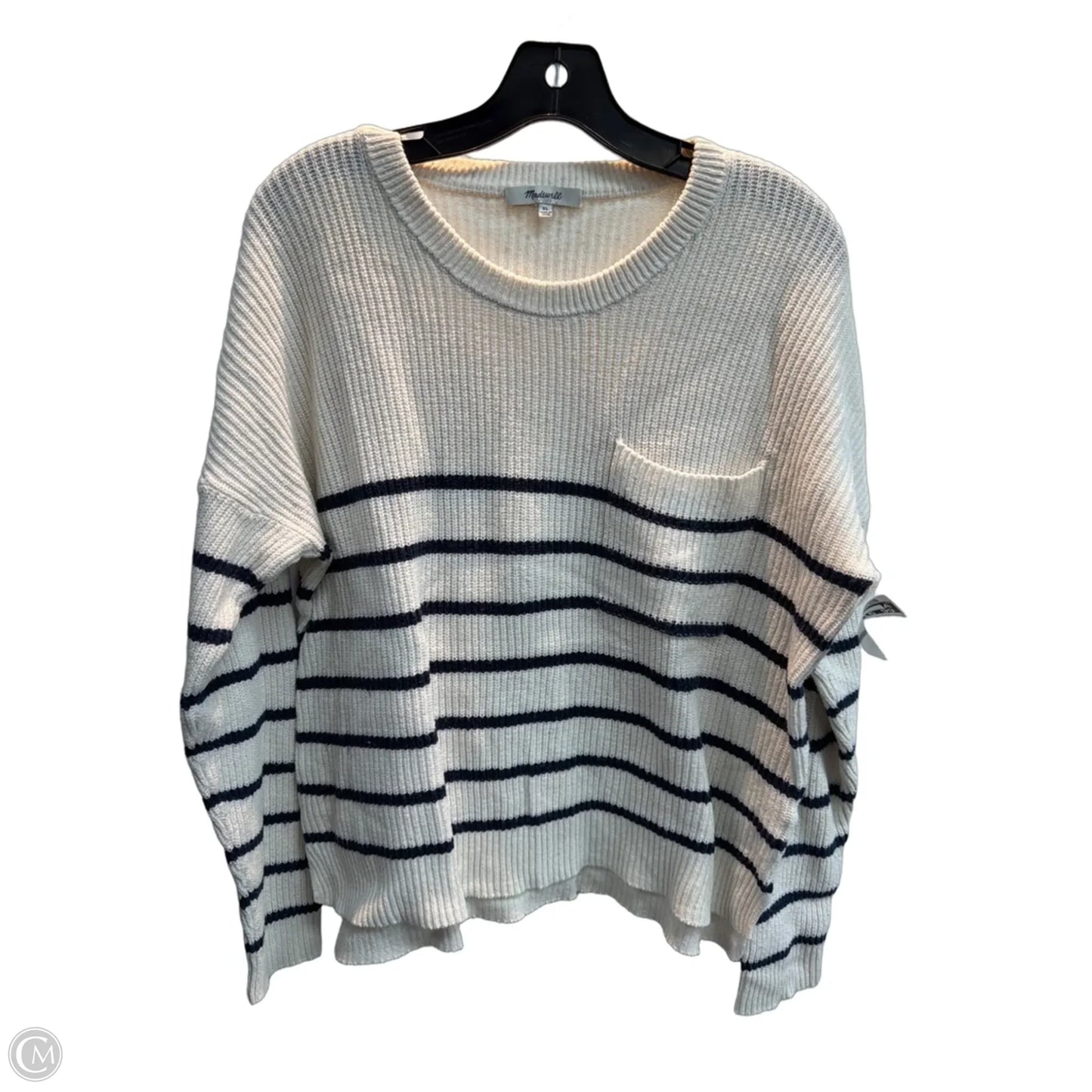 Sweater By Madewell In Striped Pattern, Size: Xl