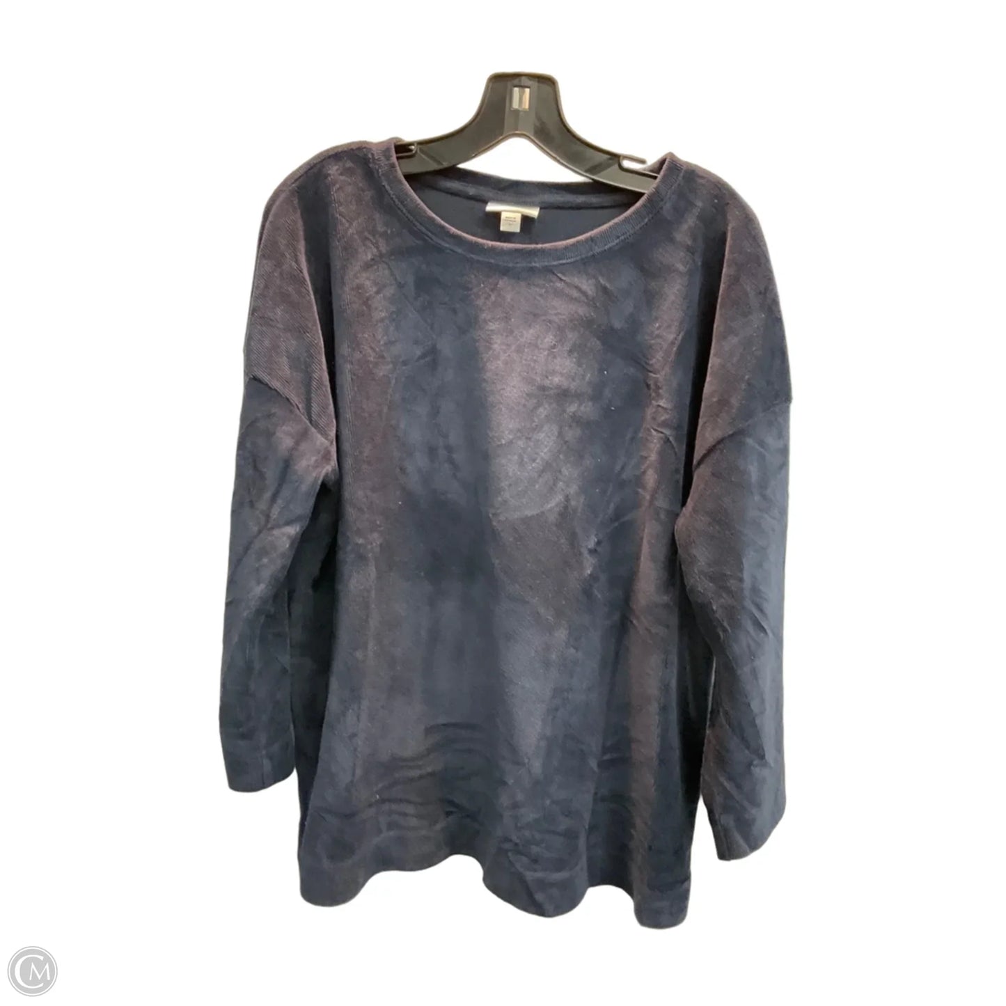 Top Long Sleeve By Pure Jill In Navy, Size: M