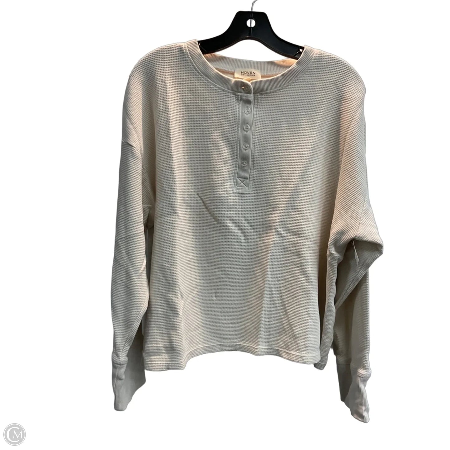 Top Long Sleeve By Haven In Cream, Size: Xl