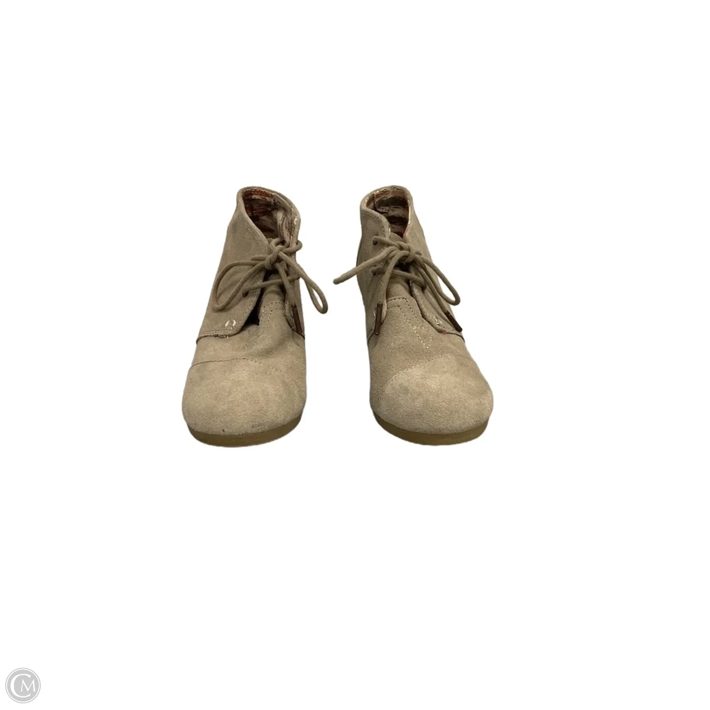Shoes Heels Wedge By Toms In Tan, Size: 7
