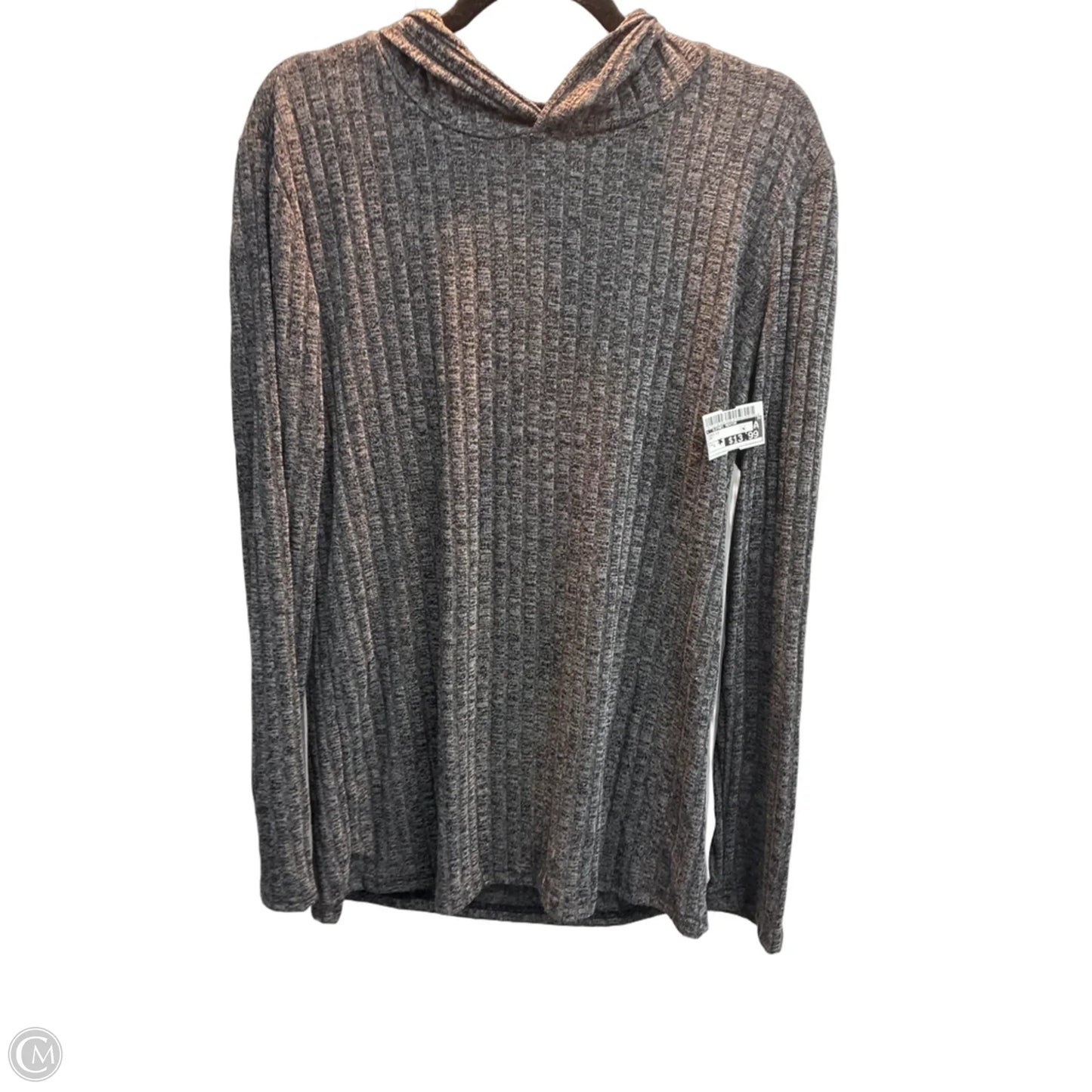 Tunic Long Sleeve By Clothes Mentor In Grey, Size: L