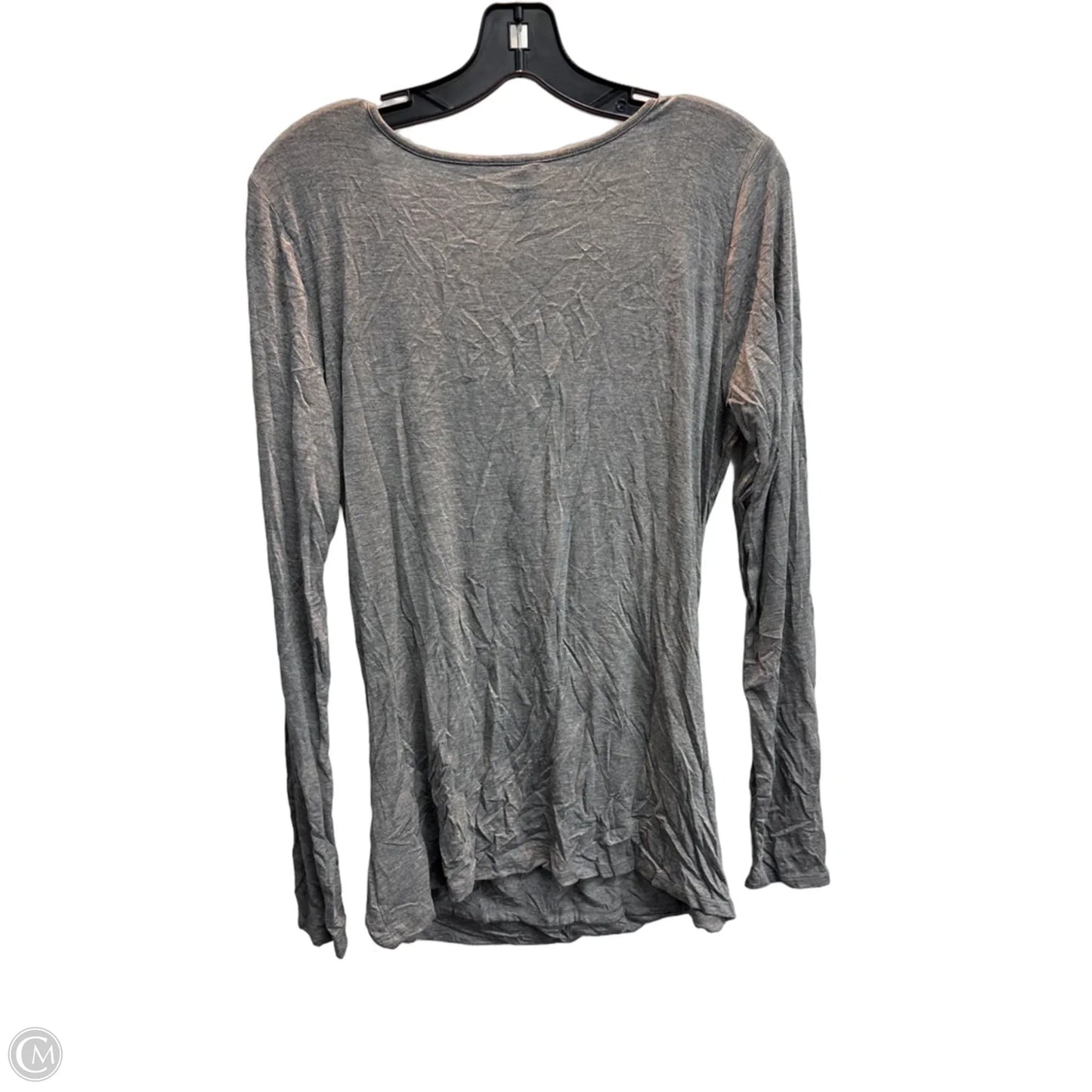 Top Long Sleeve By Maurices In Grey, Size: L