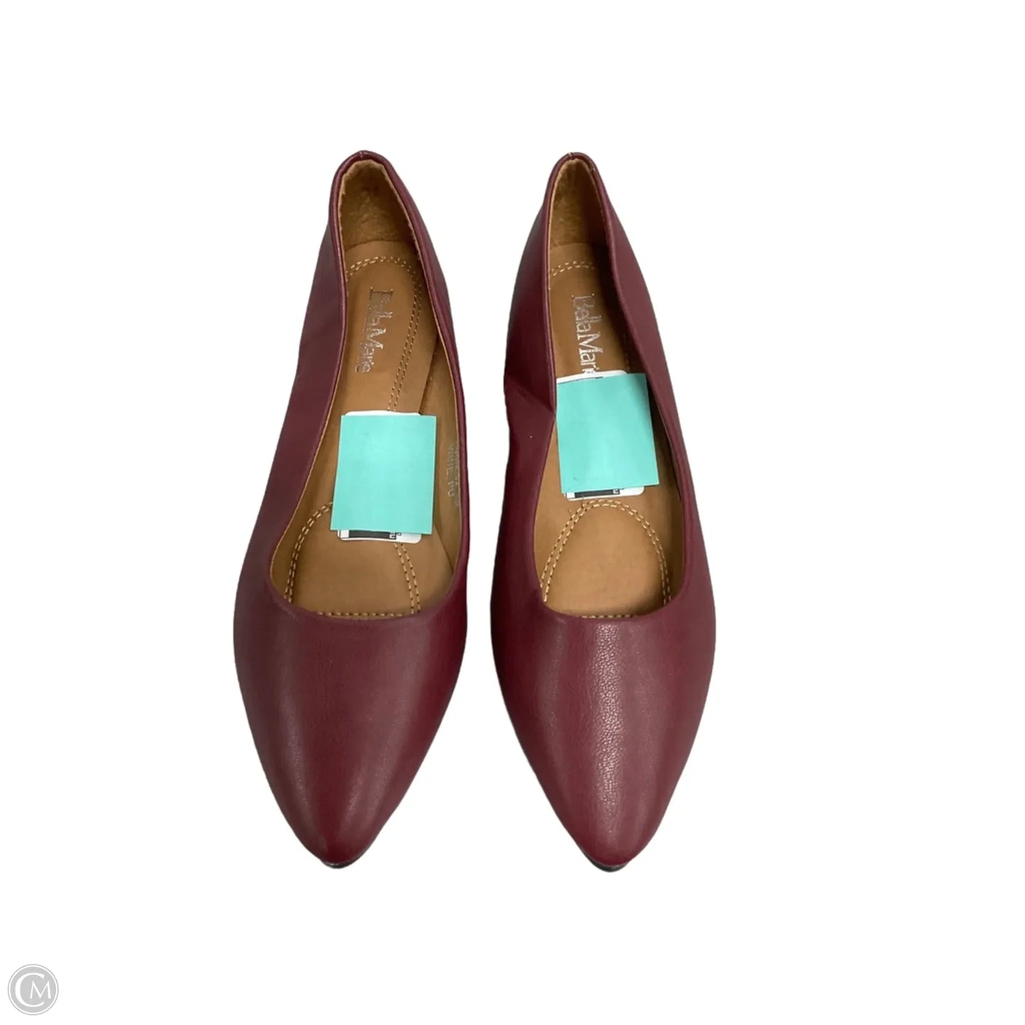 Shoes Flats By Bella Marie In Maroon, Size: 8.5
