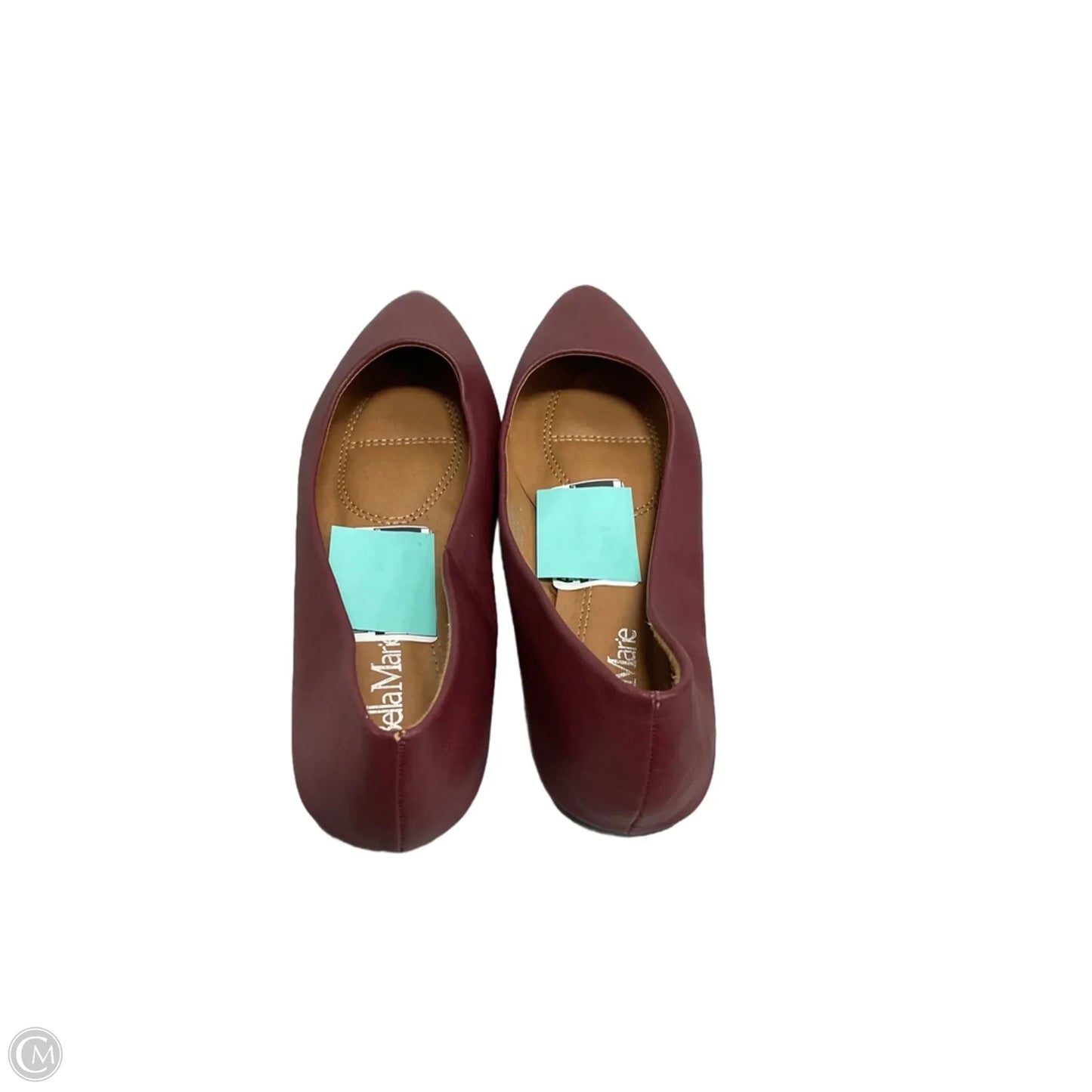 Shoes Flats By Bella Marie In Maroon, Size: 8.5