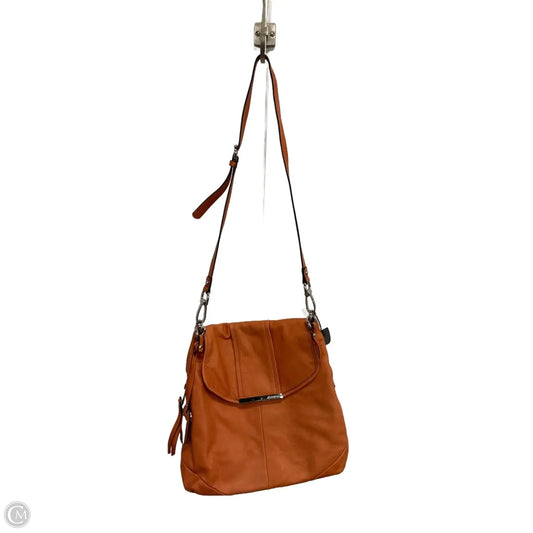 Handbag Leather By B. Makowsky, Size: Medium