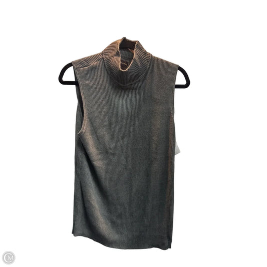 Top Sleeveless By Dana Buchman In Grey, Size: Xl