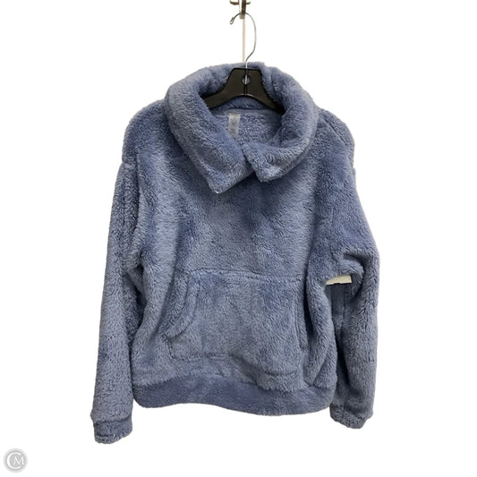 Jacket Faux Fur & Sherpa By Nicole By Nicole Miller In Blue, Size: M