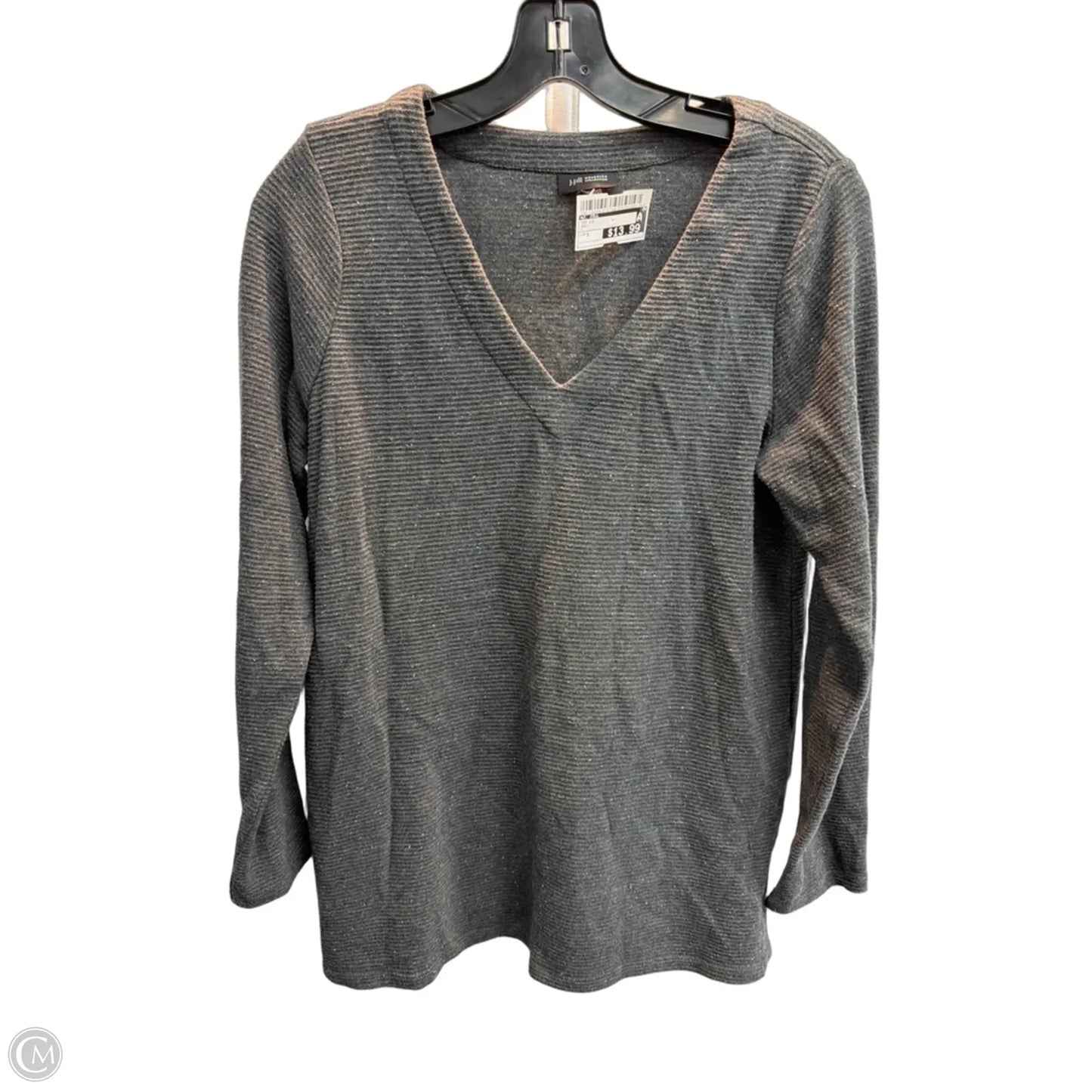 Top Long Sleeve By J. Jill In Grey, Size: S