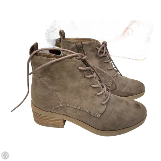 Boots Ankle Heels By Style And Company In Taupe, Size: 6.5