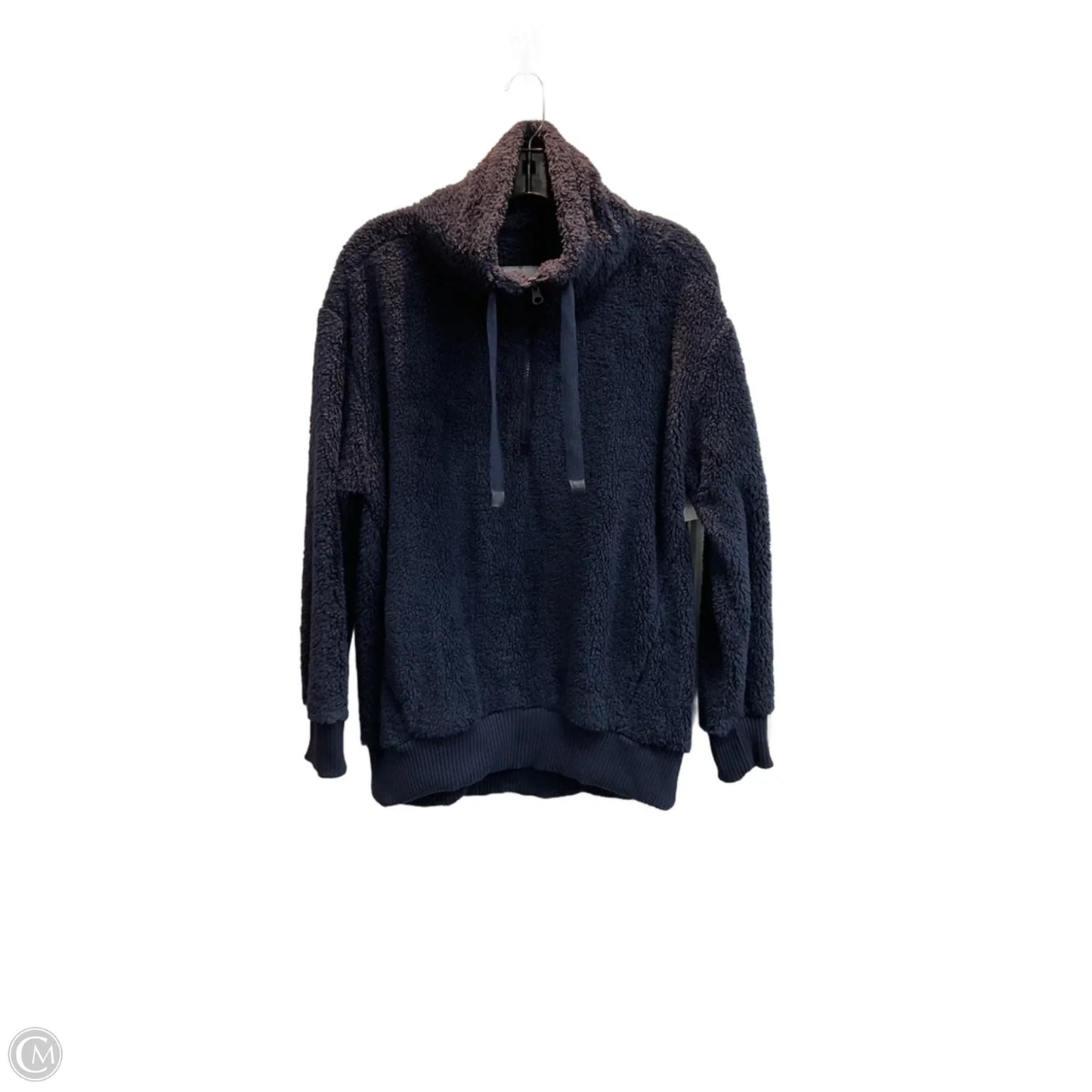 Jacket Faux Fur & Sherpa By Members Mark In Navy, Size: S