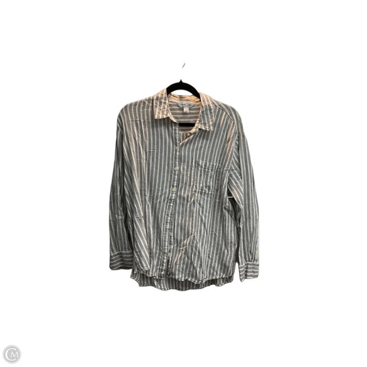 Top Long Sleeve By Old Navy In Striped Pattern, Size: L