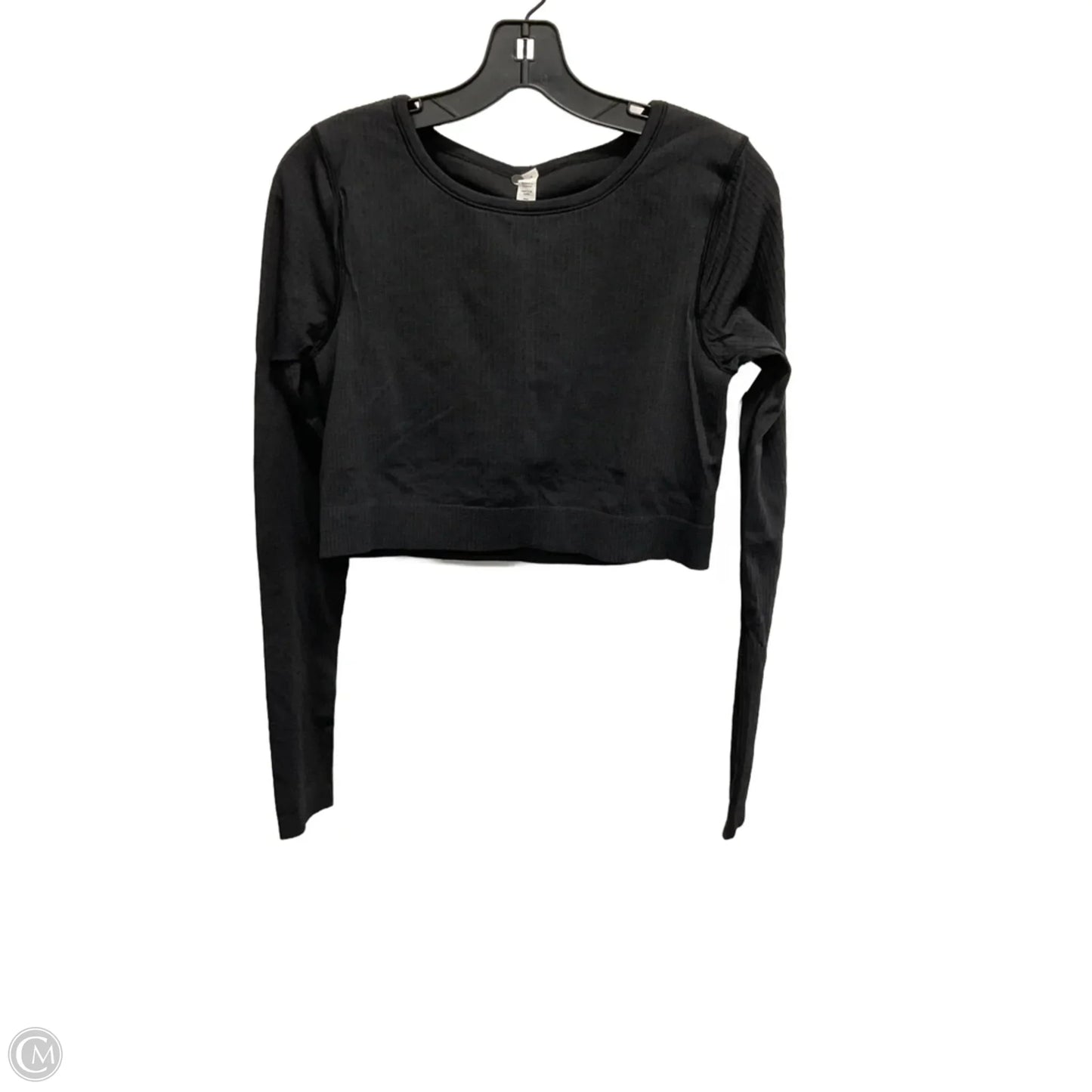 Athletic Top Long Sleeve Crewneck By Lululemon In Black, Size: M