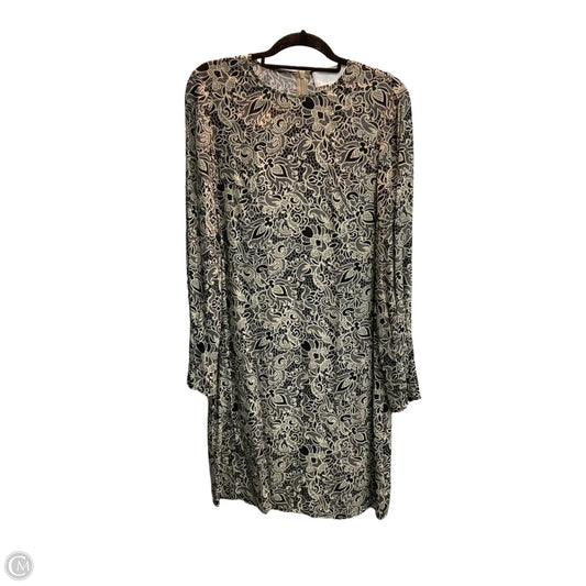 Dress Party Midi By Hugo Boss In Black & Cream, Size: S