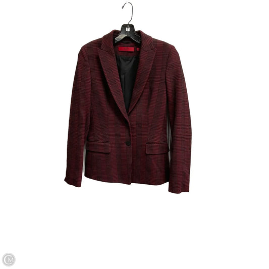 Blazer By Hugo Boss In Black & Red, Size: S