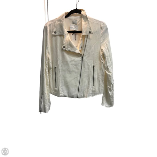 Jacket Moto By Ellison In White, Size: L