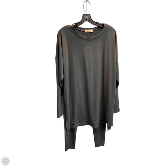 Lounge Set Pants By Zenana In Grey, Size: L