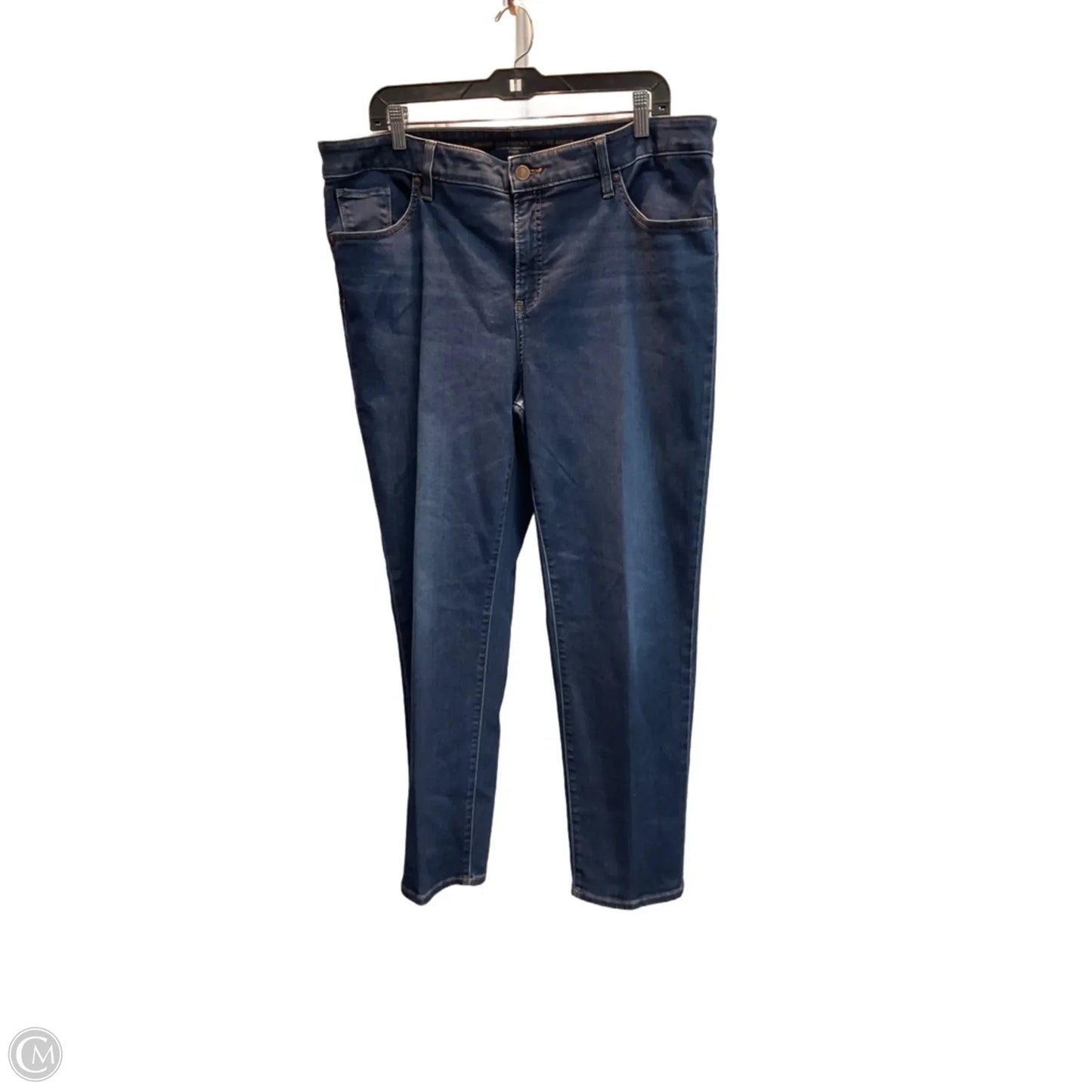 Jeans Straight By Chicos In Blue, Size: 16