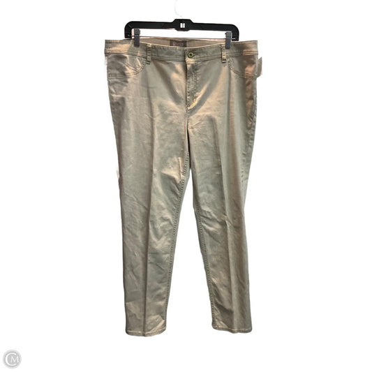 Jeans Skinny By Chicos In Gold, Size: 16