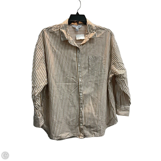 Top Long Sleeve By Old Navy In Striped Pattern, Size: L