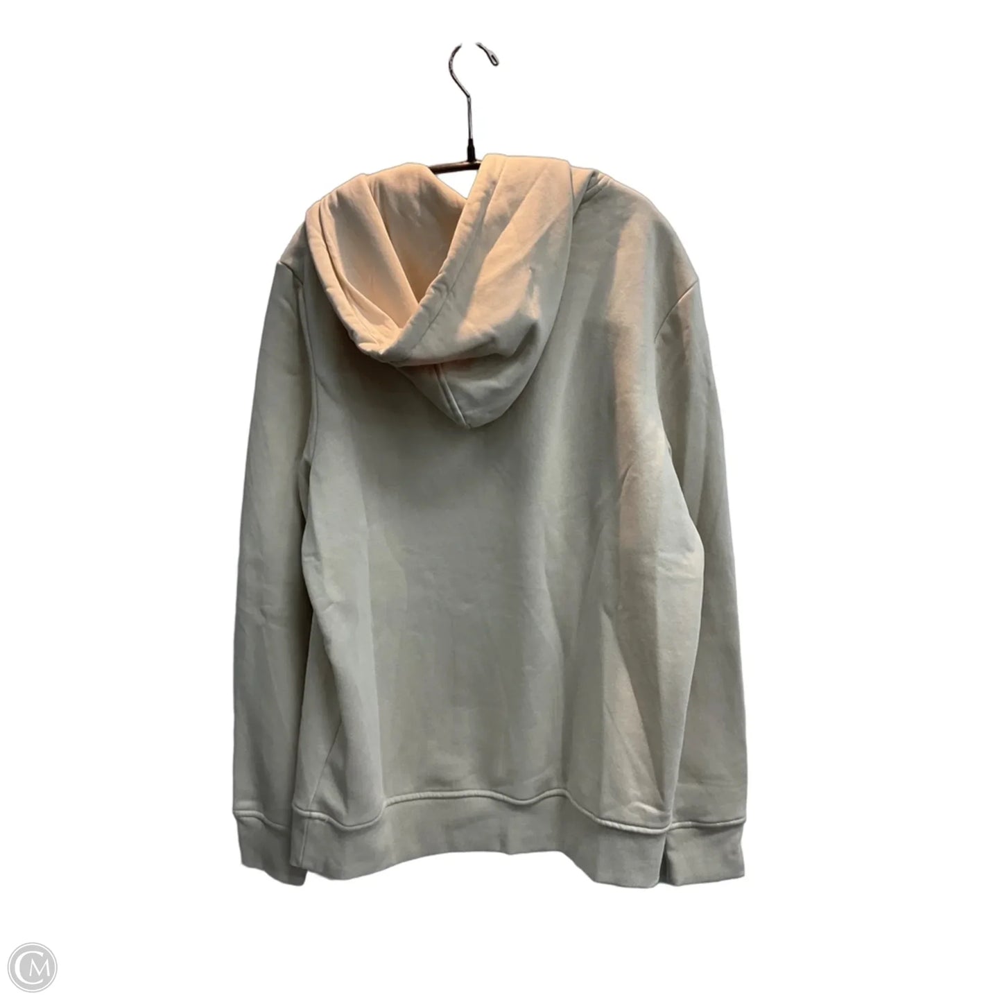 Sweatshirt Hoodie By Guess In Beige, Size: M