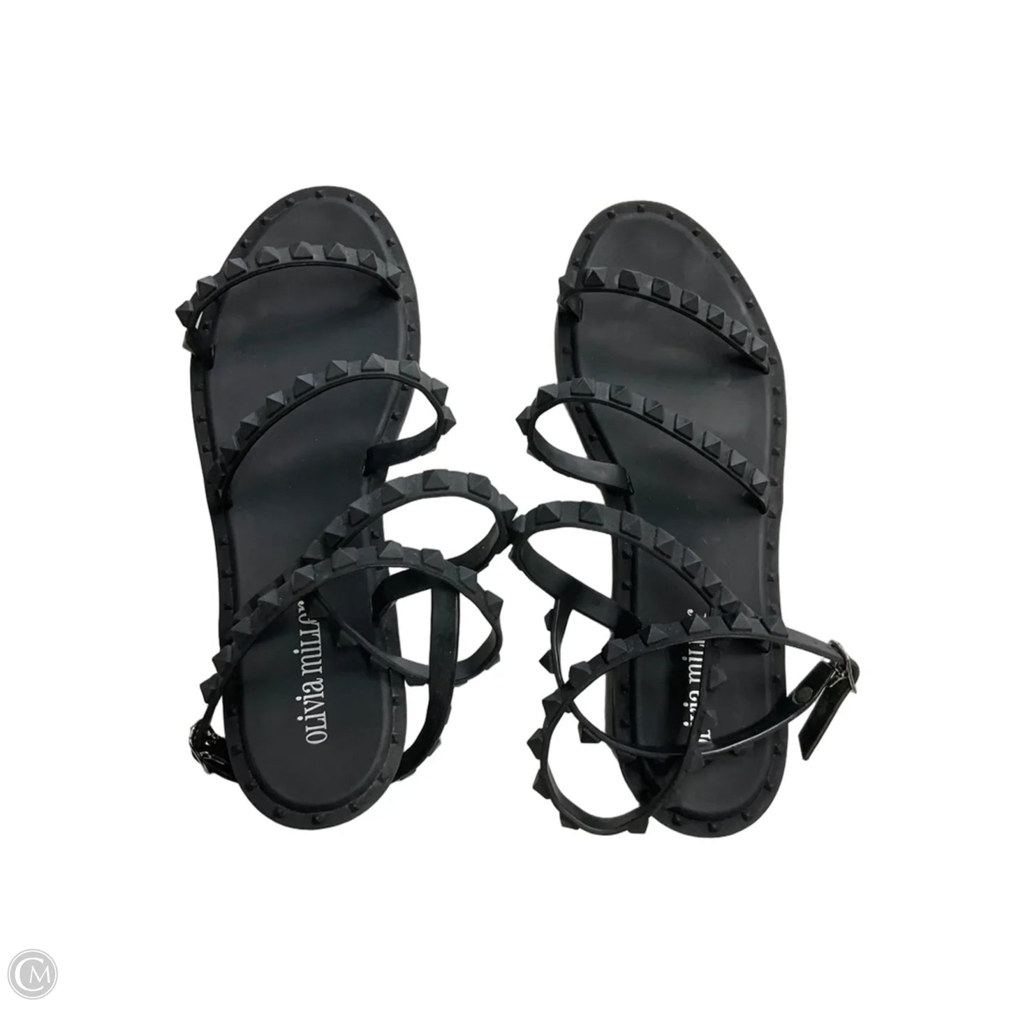 Sandals Flats By Olivia Miller In Black, Size: 8