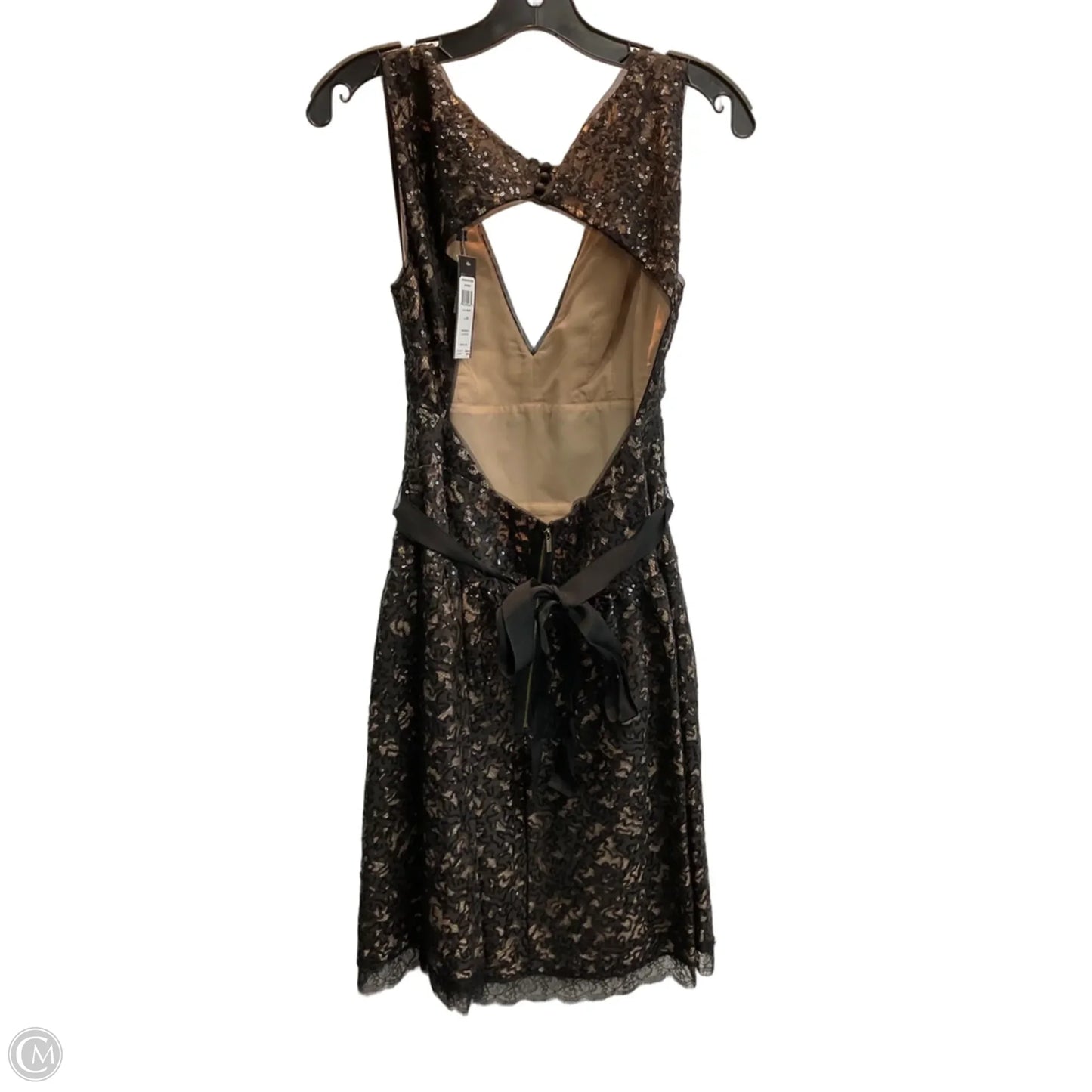 Dress Party Midi By Bcbgmaxazria In Black, Size: M