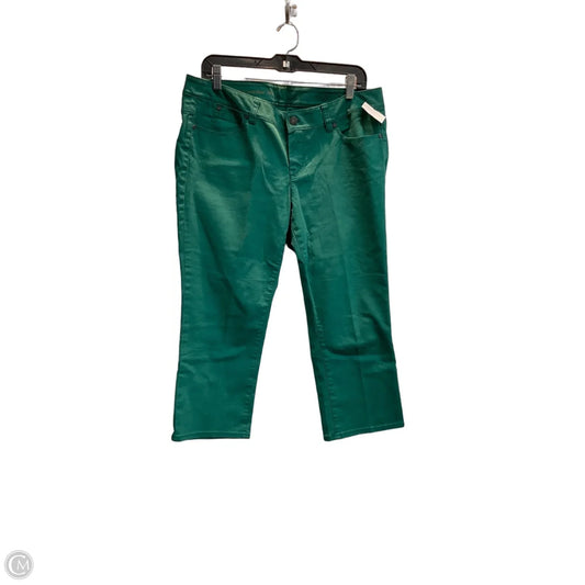 Jeans Wide Leg By Talbots In Green, Size: 14p