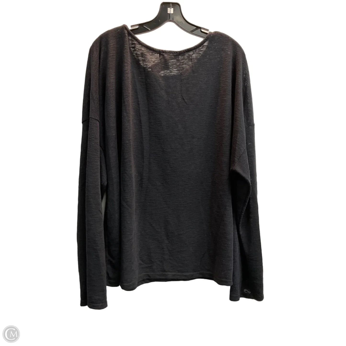 Top Long Sleeve By Treasure And Bond In Black, Size: 3x