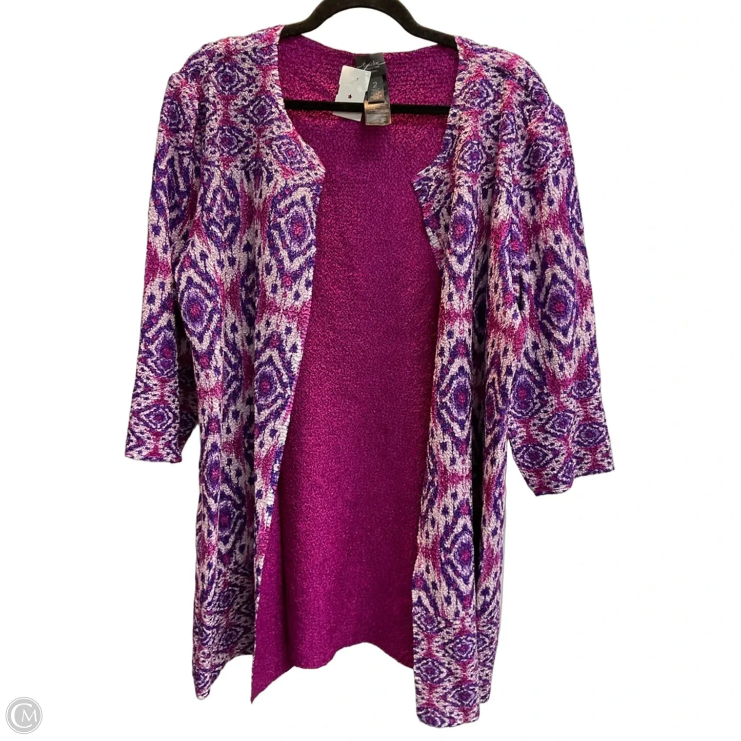 Kimono By Chicos In Purple, Size: L
