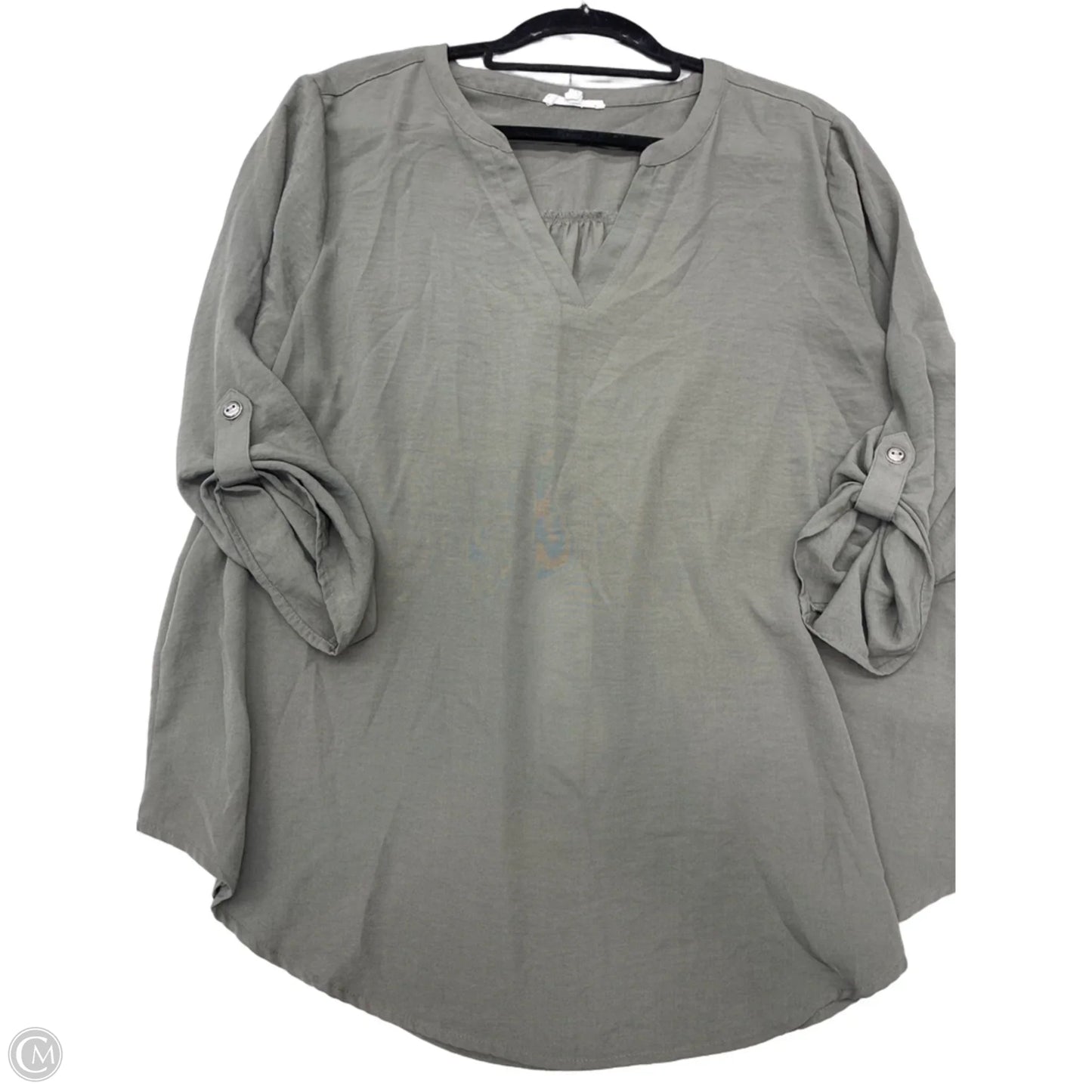 Top Long Sleeve By Maurices In Green, Size: Xl
