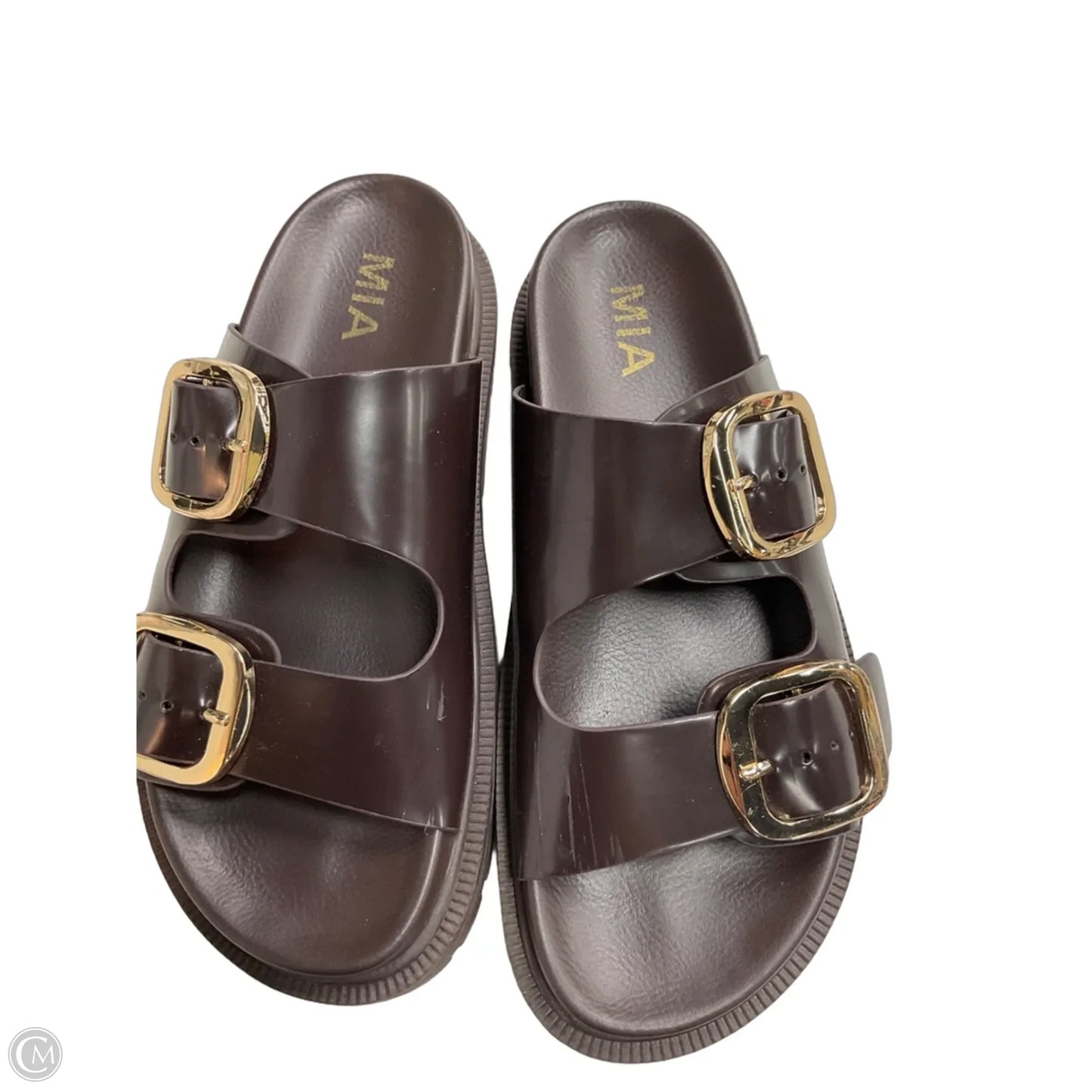 Sandals Flats By Mia In Brown, Size: 7