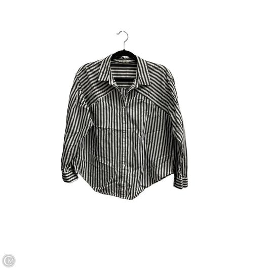 Top Long Sleeve By Maurices In Striped Pattern, Size: M