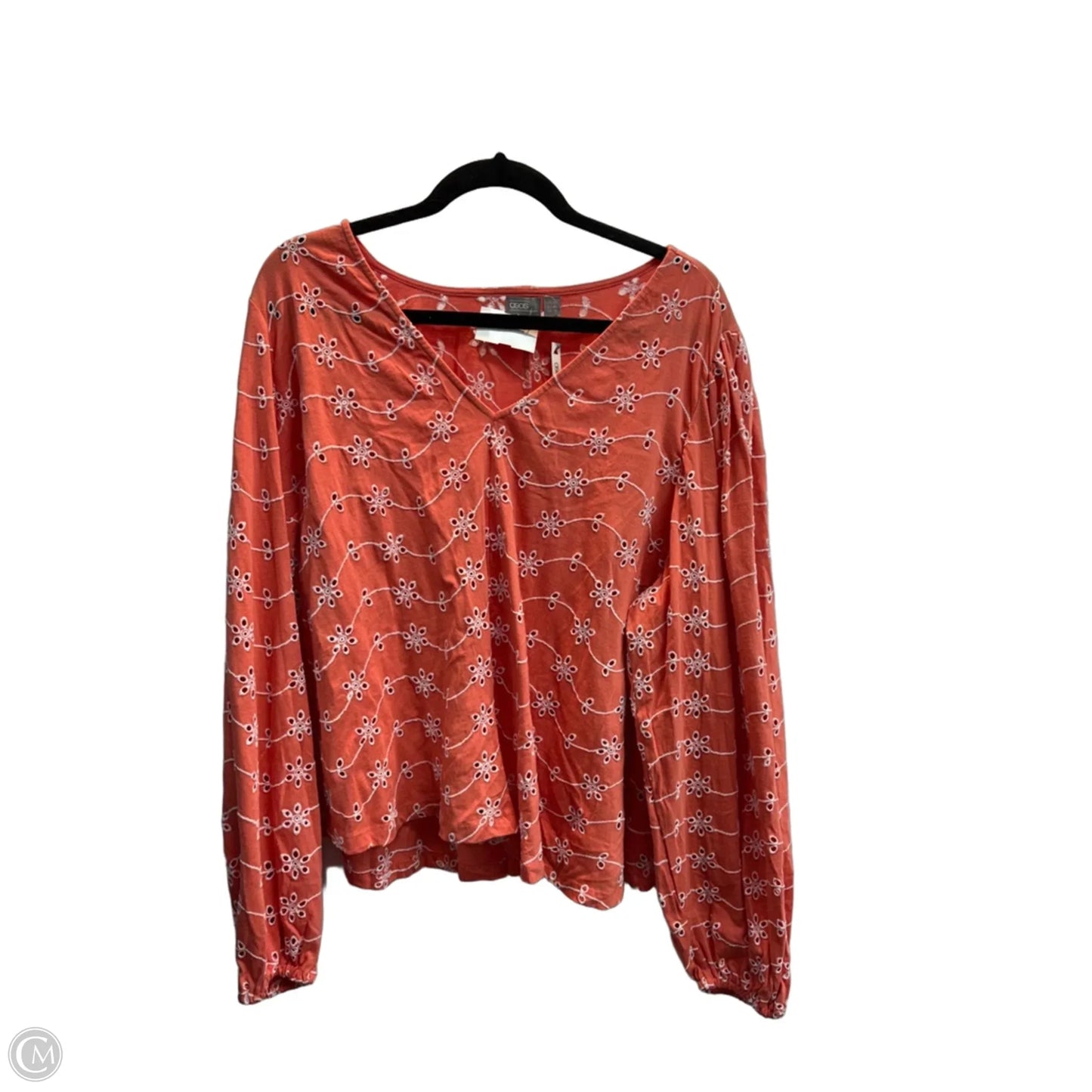 Top Long Sleeve By Asos In Floral Print, Size: Xl
