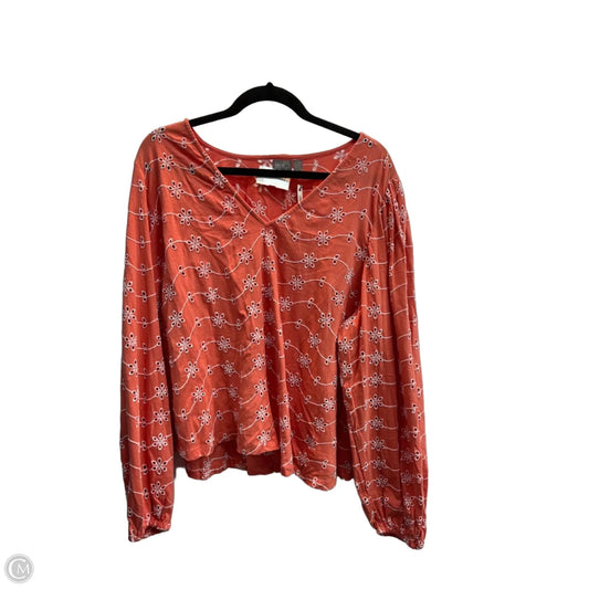 Top Long Sleeve By Asos In Floral Print, Size: Xl