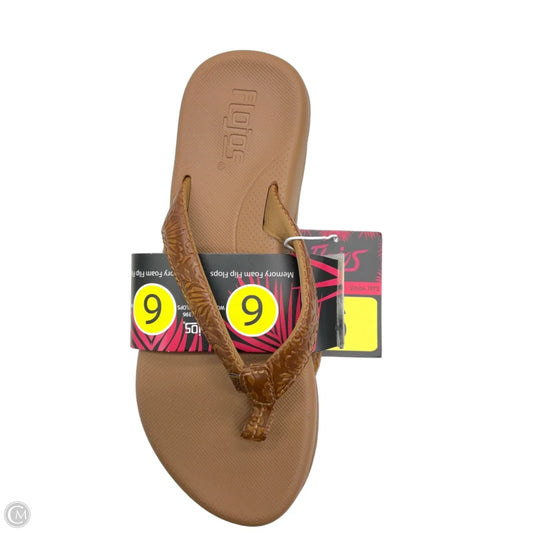 Sandals Flip Flops By Clothes Mentor In Tan, Size: 6