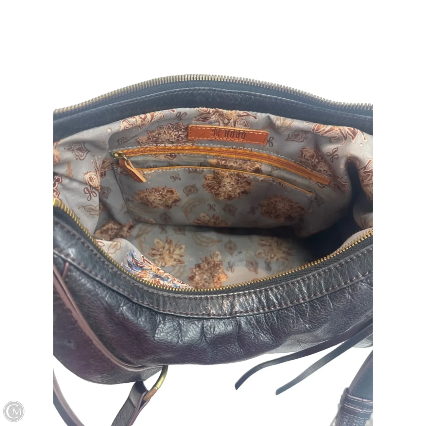 Handbag Leather By Hobo Intl, Size: Medium