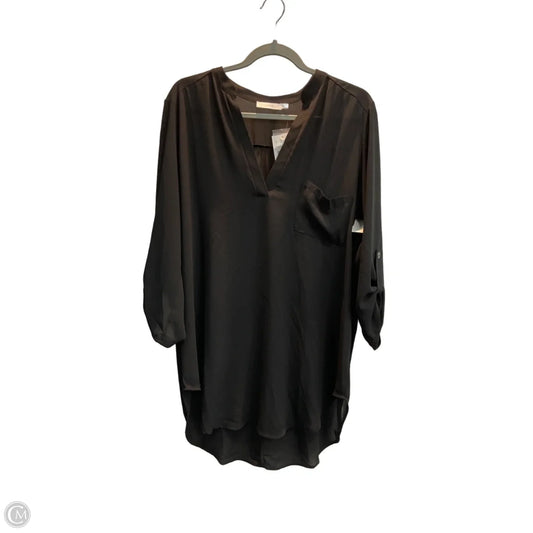 Blouse Long Sleeve By Lush In Black, Size: Xl