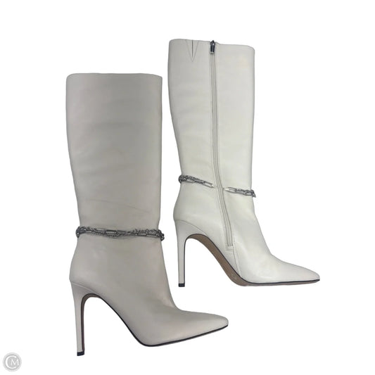 Boots Knee Heels By Vince Camuto In Beige, Size: 8.5
